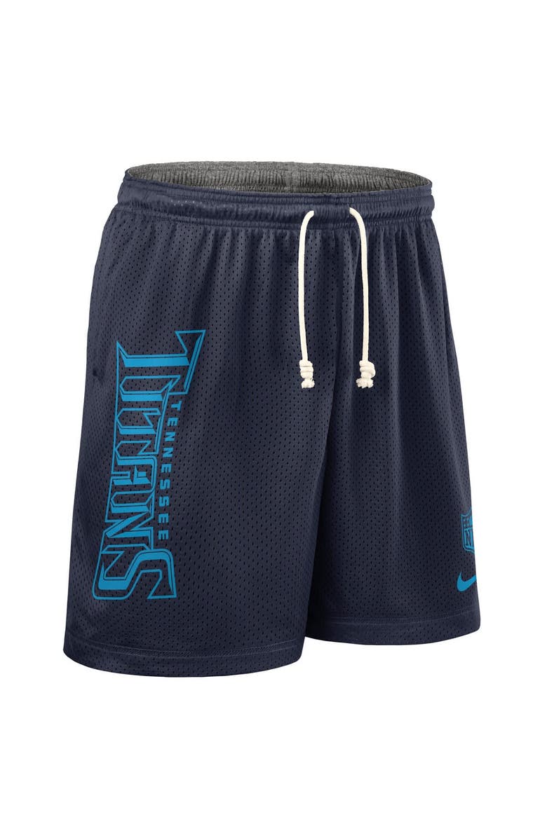 Nike Men's Nike Navy Tennessee Titans Sideline Reversible Performance Shorts, Alternate, color, Navy