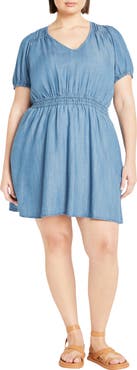 City Chic Emma Short Sleeve Minidress