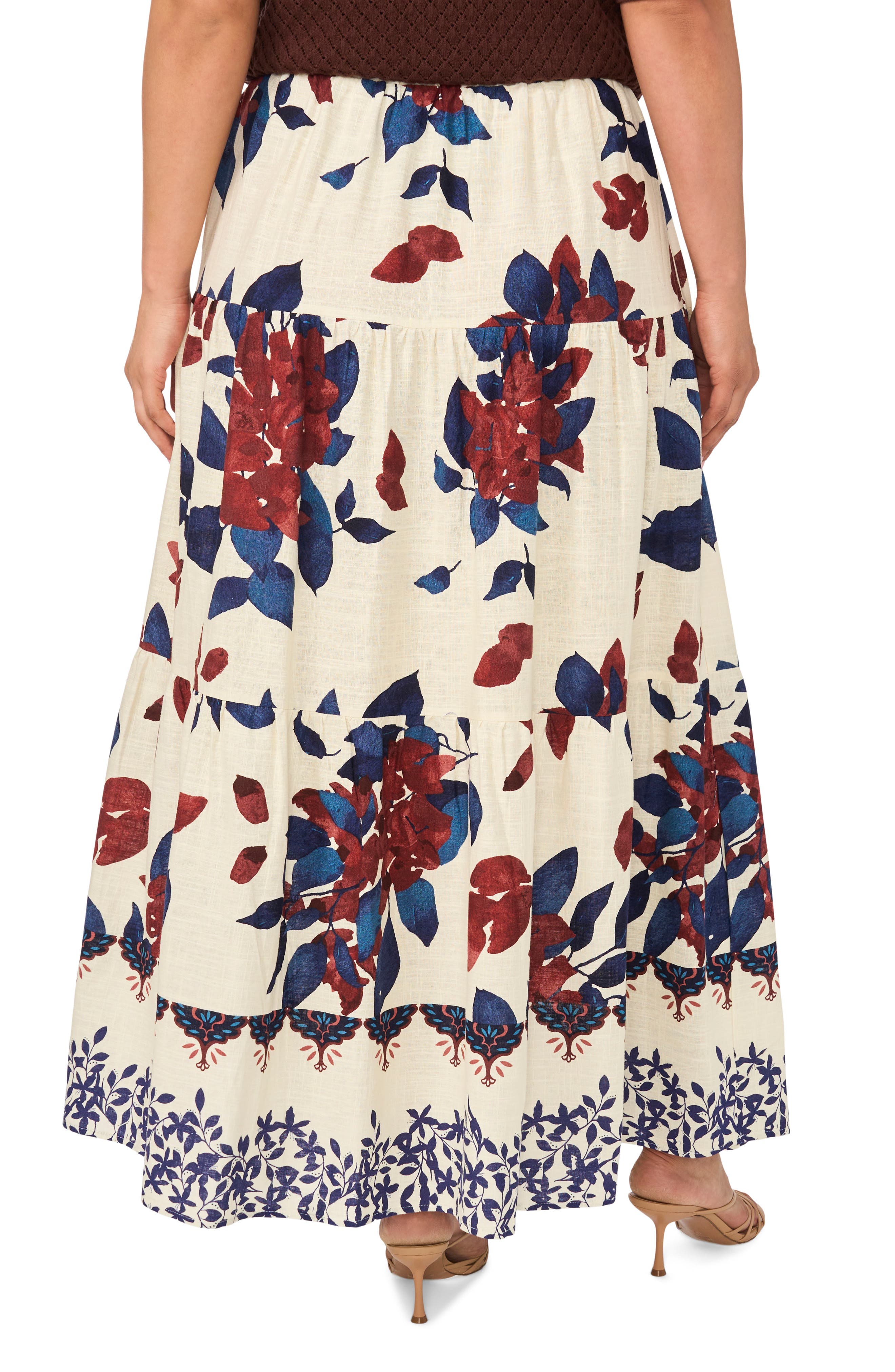 Halogen® Tiered Midi Skirt (Women) | Nordstrom