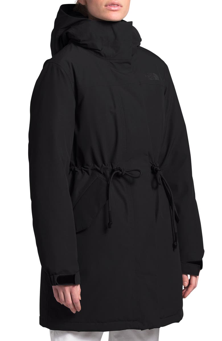 The North Face Metroview Trench Water Repellent & Windproof Rain Coat, Main, color, 