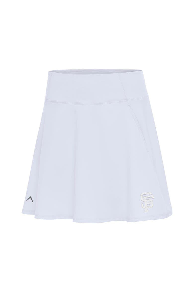 Women's Antigua  White San Francisco Giants Chip Skort, Main, color, White