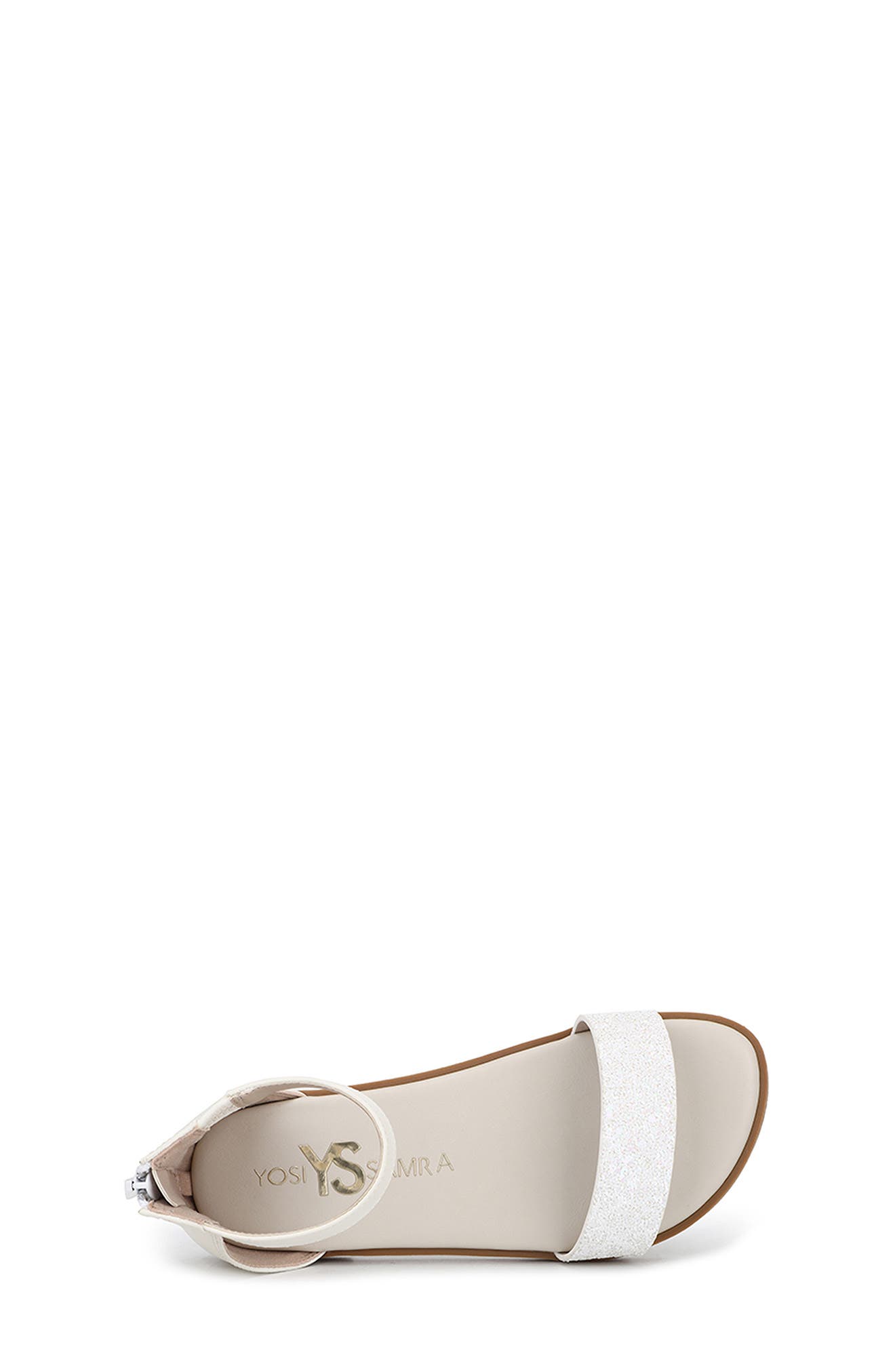 Yosi Samra Kids' Miss Cambelle Ankle Strap Sandal, Alternate, color, White