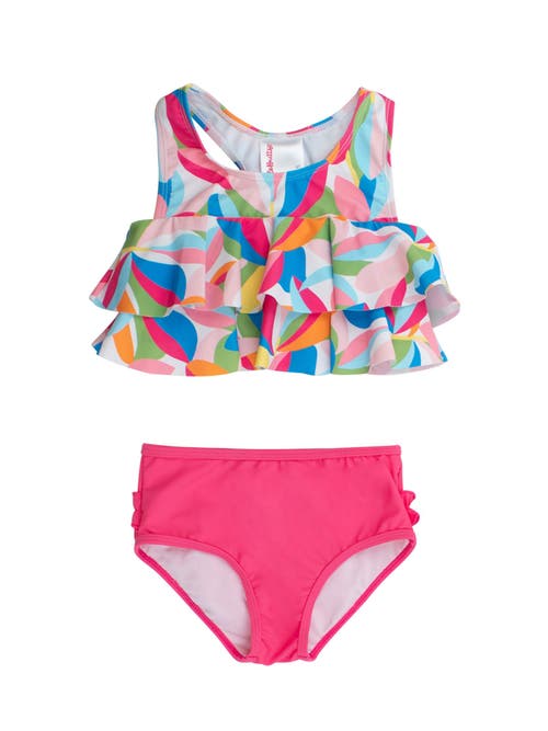 Rufflebutts Upf50 Flounce Bikini In Multi