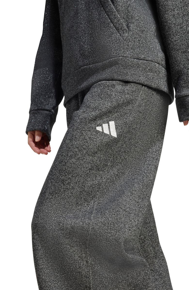 adidas ALL SZN Holiday Glitter Fleece Loose Pants, Alternate, color, 