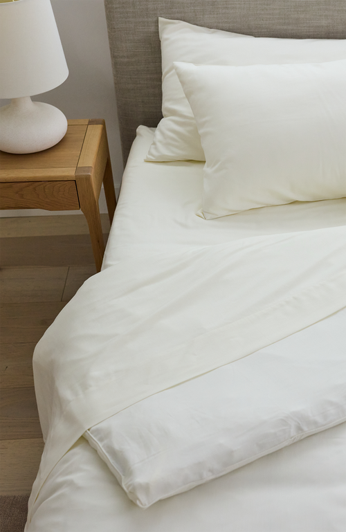 Slumber Cloud Performance Linen Blend Duvet Cover In Brown