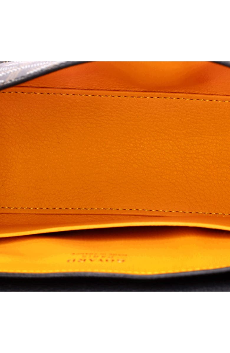 Pre-Owned Goyard Saigon Top Handle Bag Coated Canvas with Leather Mini, Alternate, color, Black