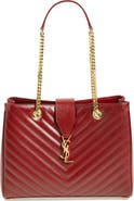 Saint Laurent 'Monogram' Grained Leather Shopper