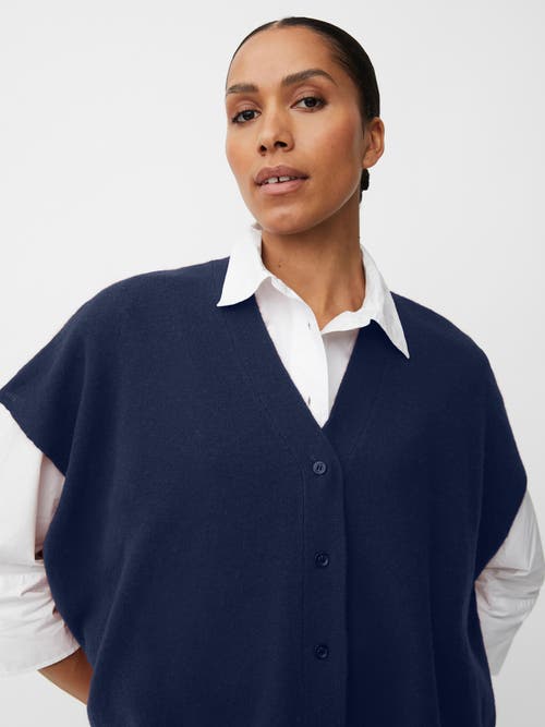 Masai Copenhagen Malucanne Short Sleeve V-neck Cardigan In Blue