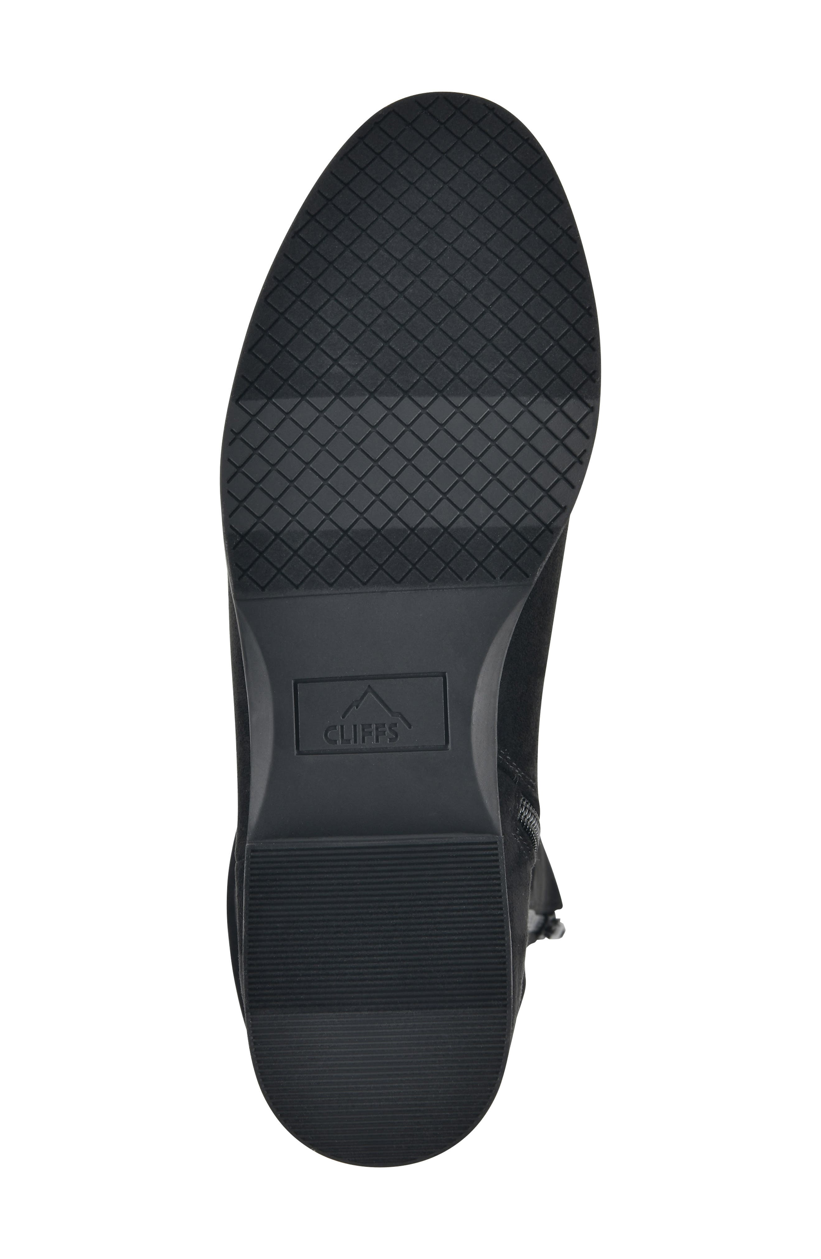 CLIFFS BY WHITE MOUNTAIN Barnes Tall Boot, Alternate, color, Black/ Fabric