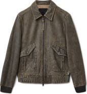 AllSaints Marland Leather Aviator Jacket