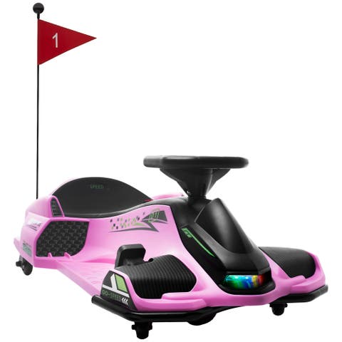 12V Kids Electric Go Kart with Slow Start, Music, Lights