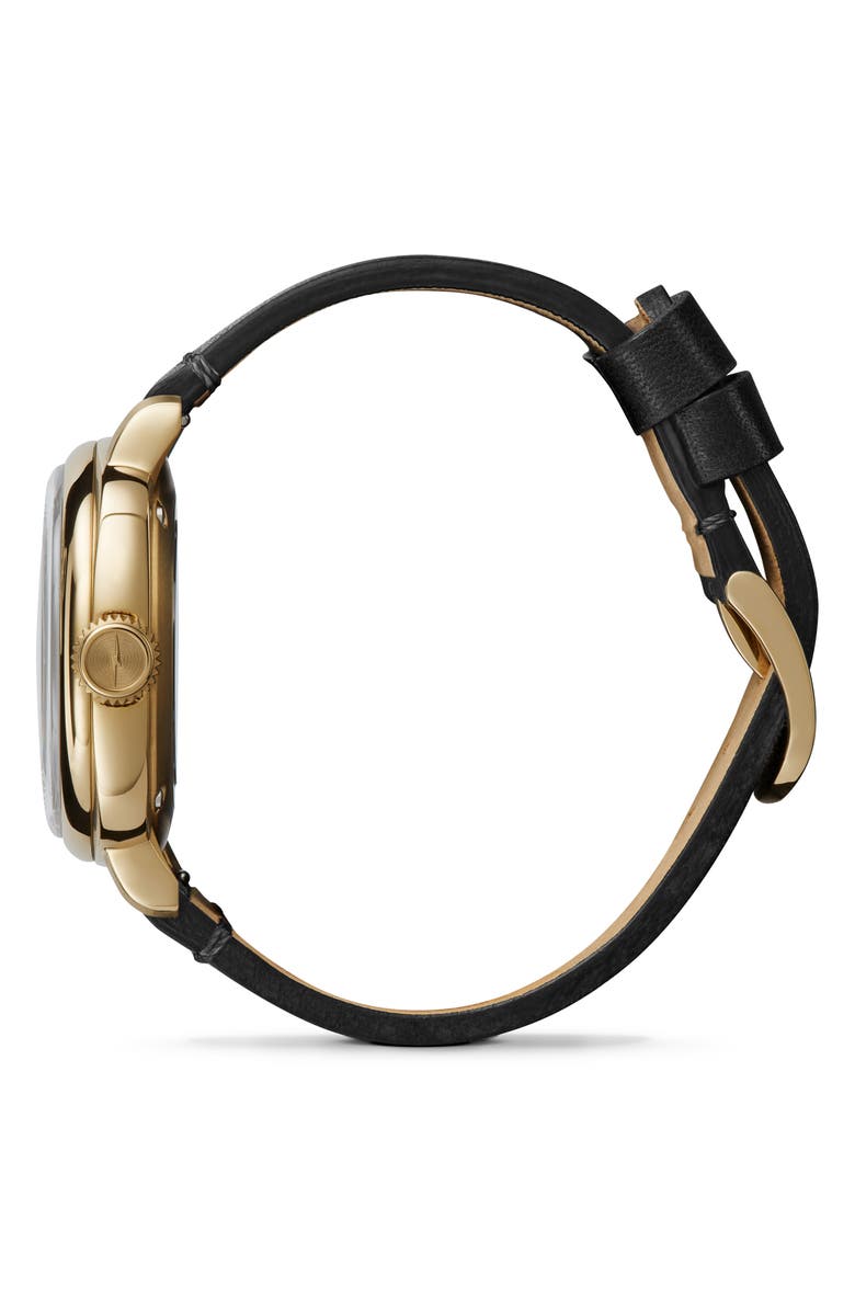 Shinola The Mechanic Leather Strap Watch, 39mm, Alternate, color, 