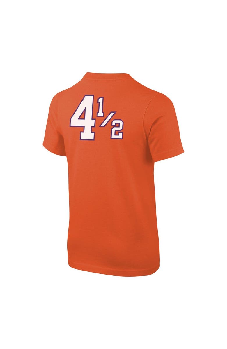 Nike Youth Nike Orange Clemson Tigers Disney+ #4½ Player T-Shirt, Alternate, color, Orange
