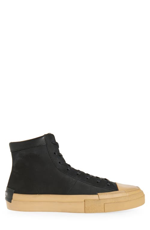 Allsaints Smith High Top Sneaker In Black