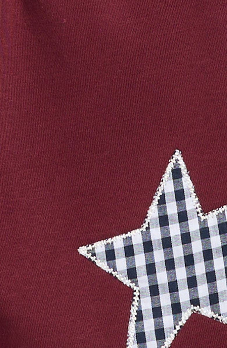 PacSun Star Cotton Blend Sweatshorts, Alternate, color, Maroon