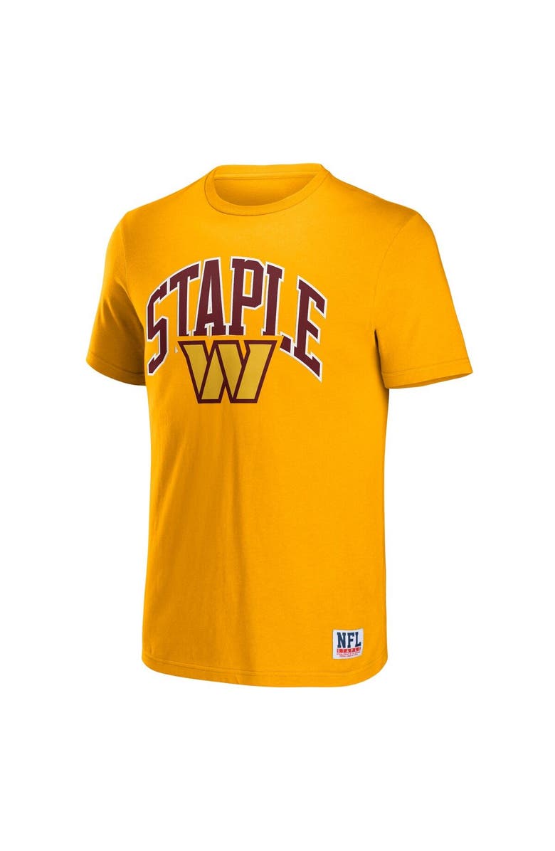 STAPLE Men's NFL x Staple Gold Washington Commanders Logo Lockup T-Shirt, Alternate, color, 