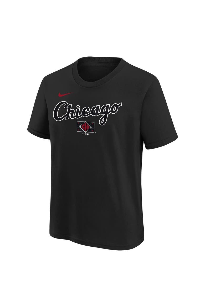 Youth Nike  Black Chicago White Sox 2025 City Connect Wordmark T-Shirt, Alternate, color, Black