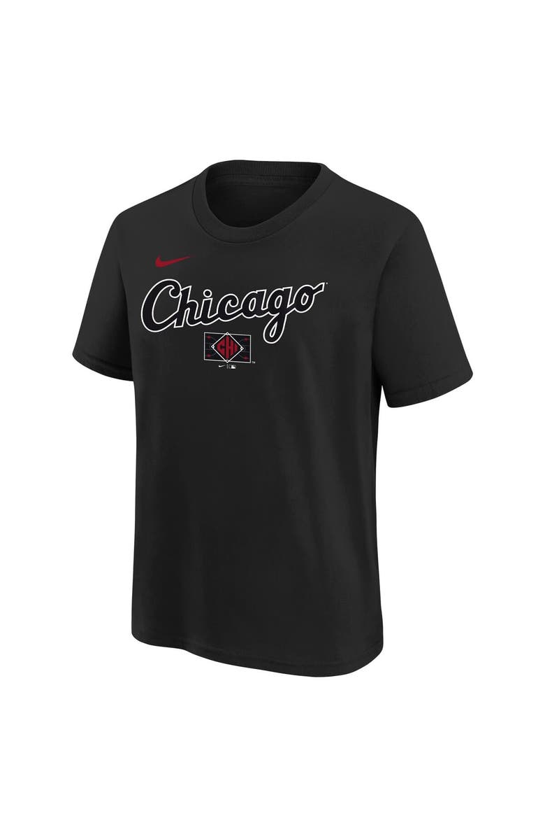 Nike Youth Nike Black Chicago White Sox 2025 City Connect Wordmark T-Shirt, Alternate, color, Black