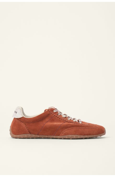 Suede Scalloped Sneaker