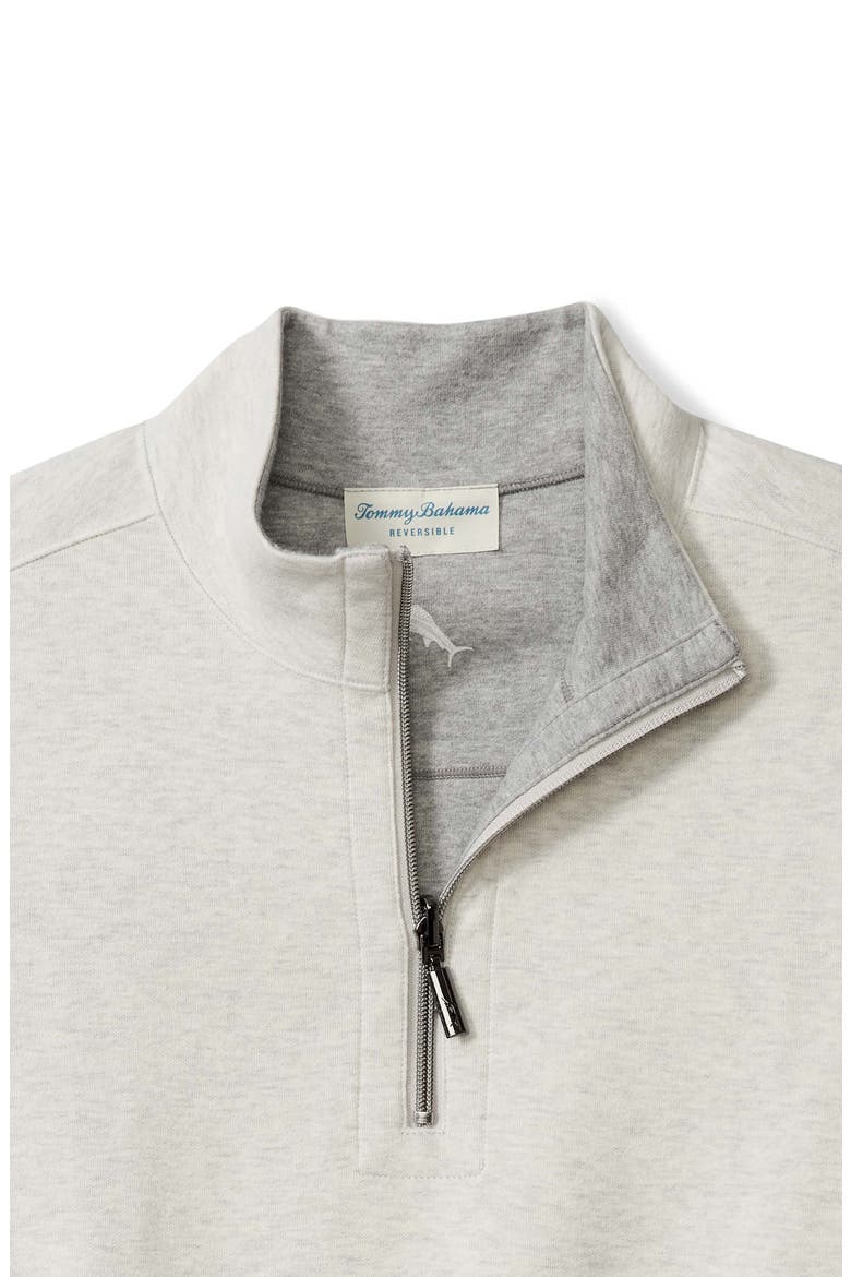 Flipview Reversible Half Zip Pullover, Alternate, color, LYCHEE HTHR