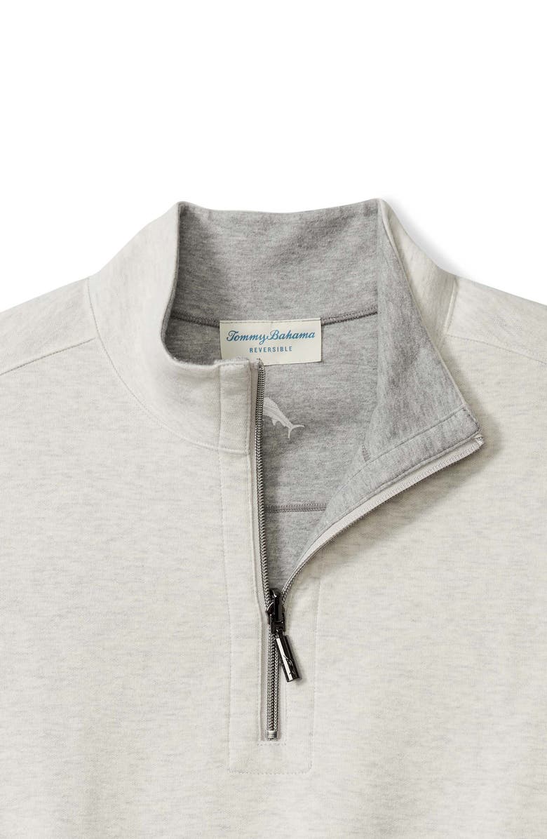 Tommy Bahama Flipview Reversible Half Zip Pullover, Alternate, color, Lychee Hthr