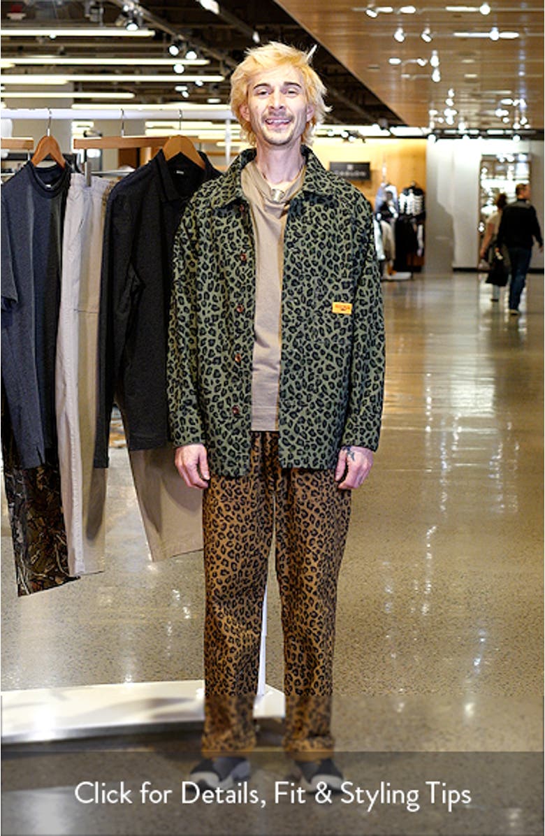 Service Works Leopard Print Front of House Jacket | Nordstrom