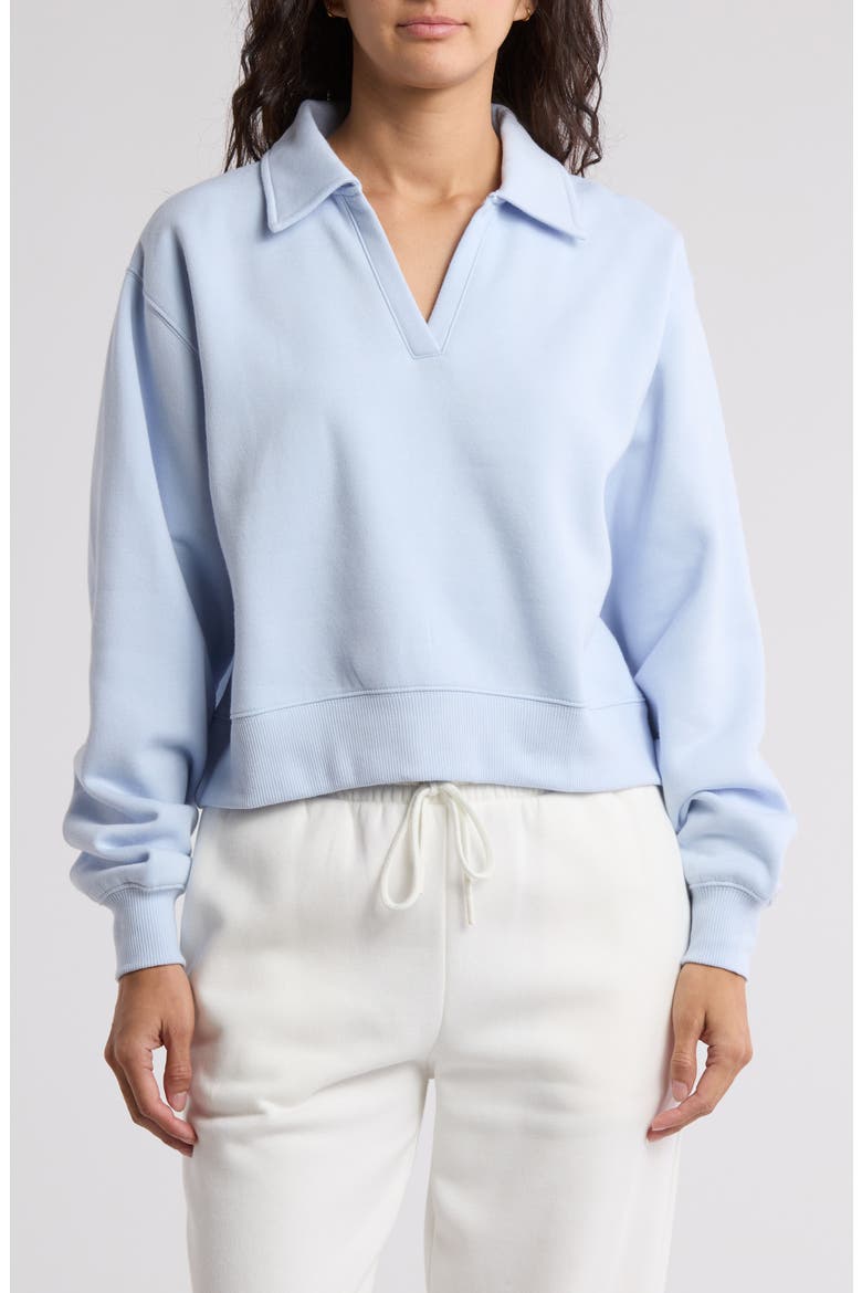 Polo Sweatshirt, Main, color, BLUE FEATHER
