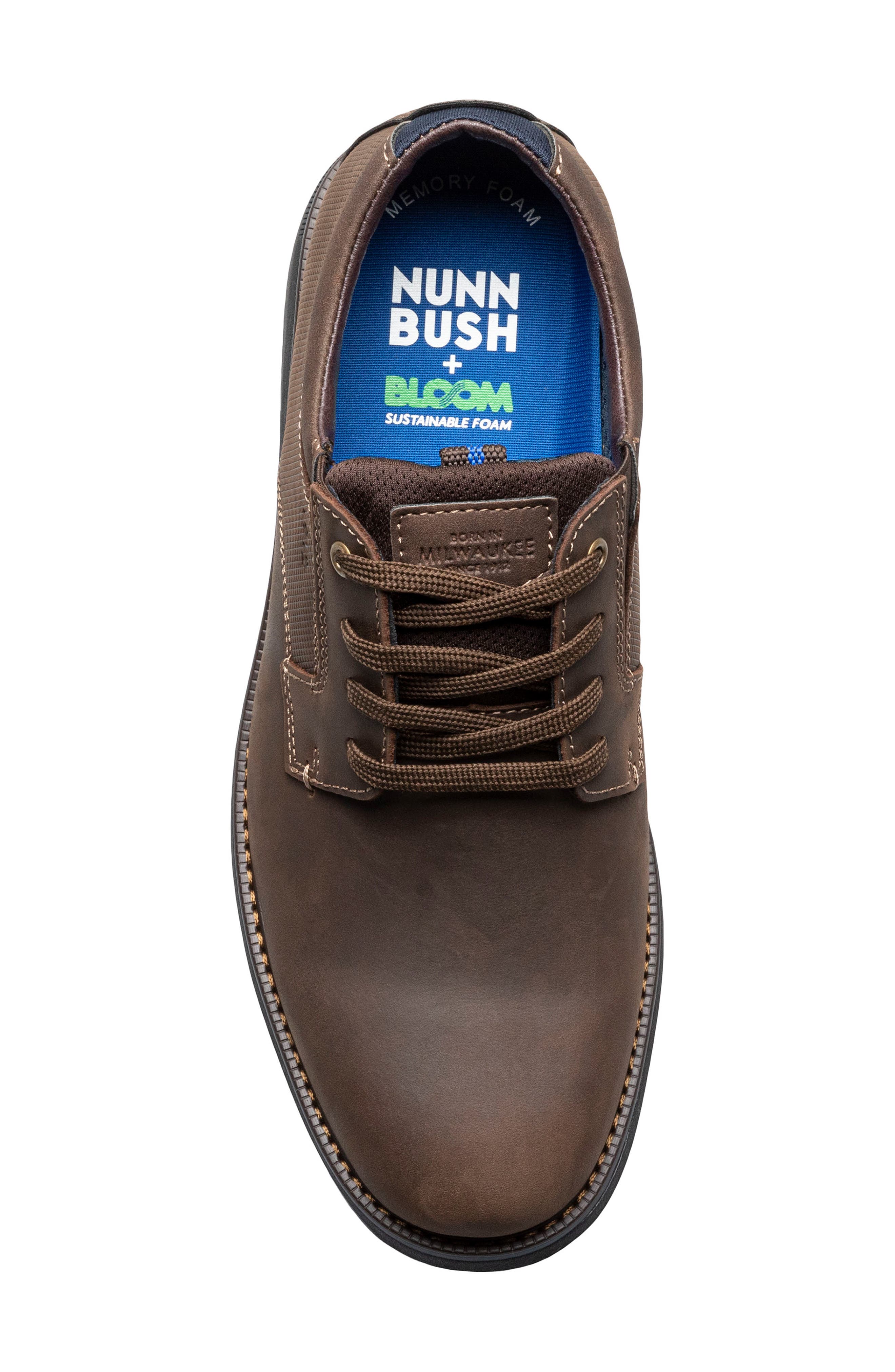 Otto Plain Toe Derby - Wide Width Available, Alternate, color, BROWN CH