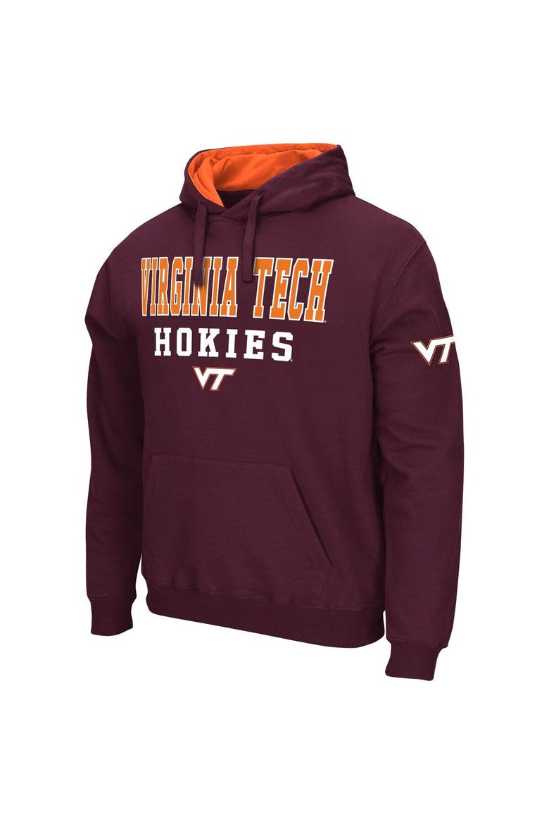 Men's Colosseum Maroon Virginia Tech Hokies Sunrise Pullover Hoodie, Alternate, color, Maroon