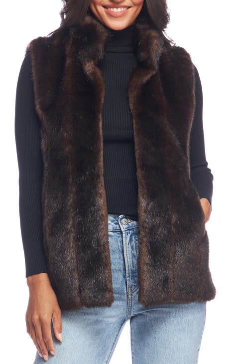 Donna salyers faux fur vest hotsell