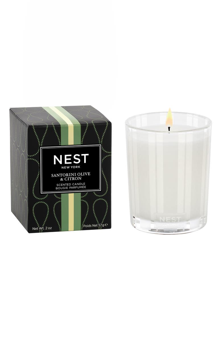 NEST New York Santorini Olive & Citron Scented Candle, Alternate, color, 