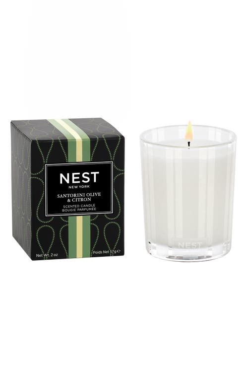 Nest New York Santorini Olive & Citron Scented Candle In Transparent