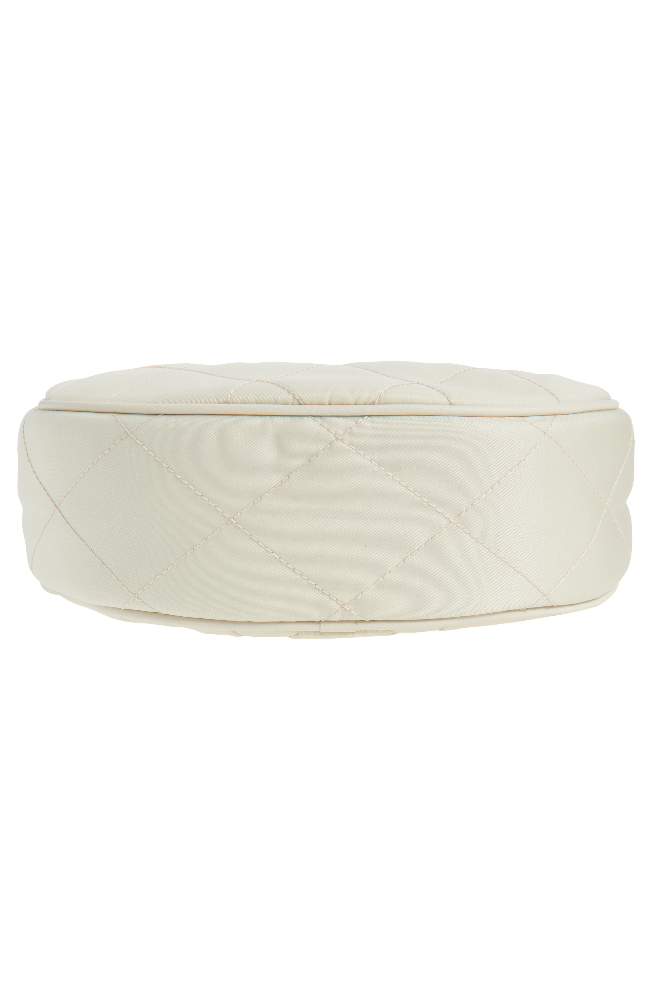 Burberry Horseshoe Quilted Nylon Crossbody Bag, Alternate, color, Soap