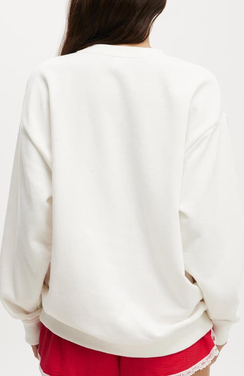 Cotton On Body Novelty Sleep Fleece In Coconut Milk Christmas Tree