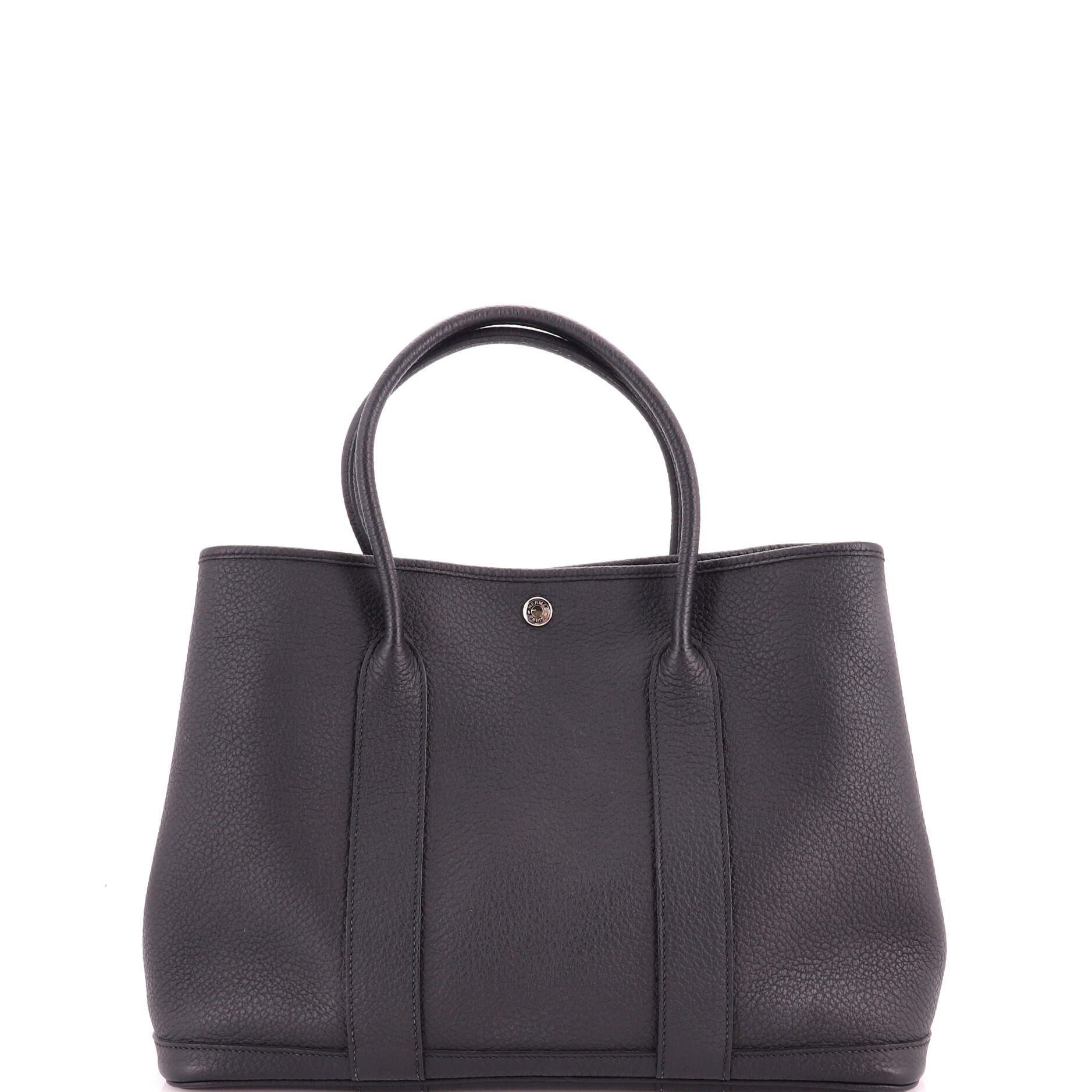 Garden Party Tote Leather 36, Alternate, color, Black