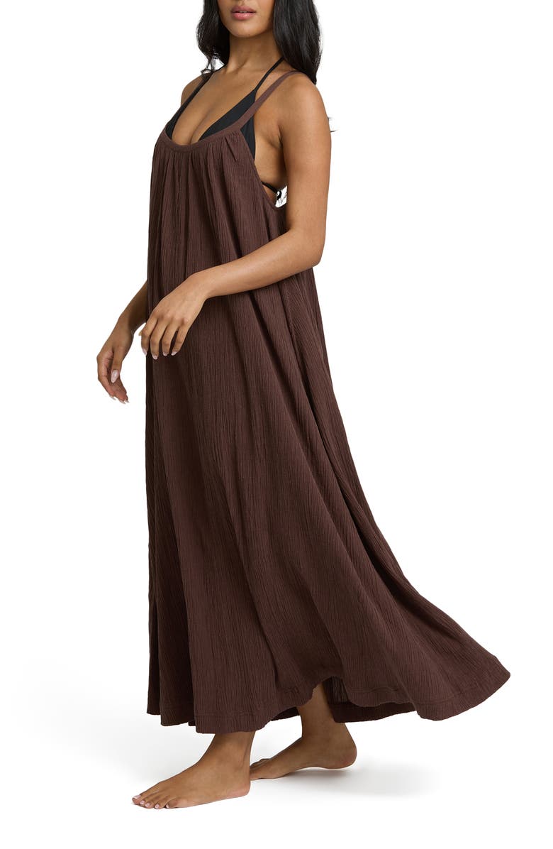 Billabong Good Feels Low Back Maxi Cover-Up Sundress, Alternate, color, 