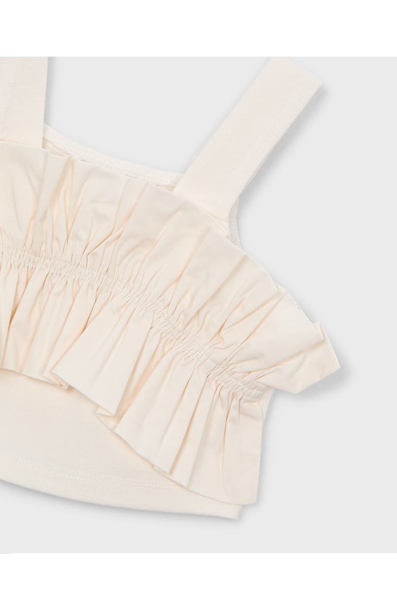 Mayoral Ruffled Top, Alternate, color, Beige