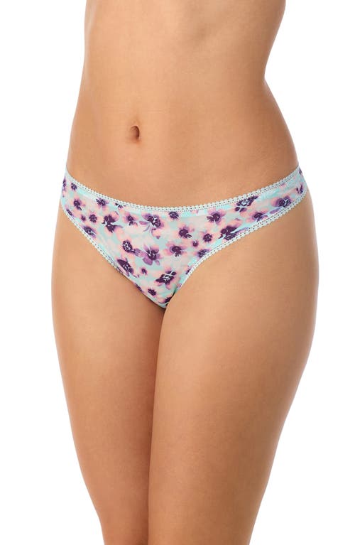 On Gossamer Triple Mesh Print Bikini In Floral Dreams