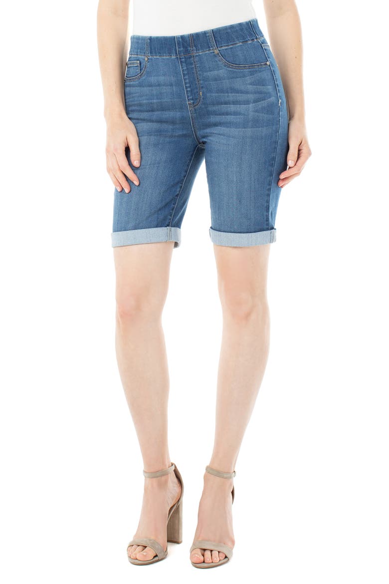 Chloe Pull-On Bermuda Shorts, Main, color, STILLWELL