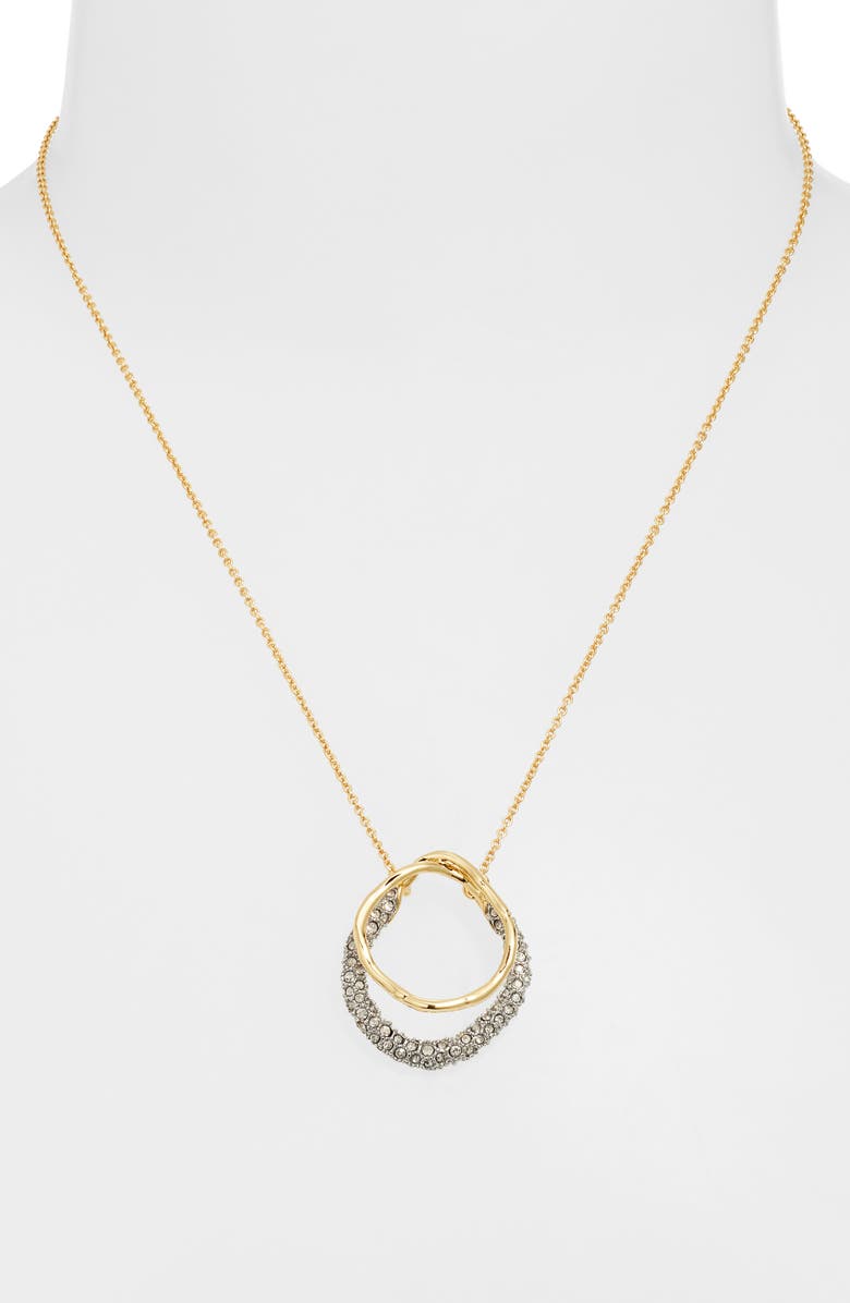 Alexis Bittar Solanes Crystal Orbit Pendant Necklace, Alternate, color, 