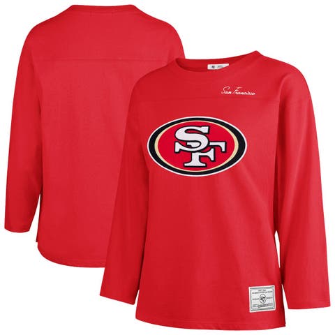 Women's '47 Scarlet San Francisco 49ers Game Nod Timeless Long Sleeve T-Shirt