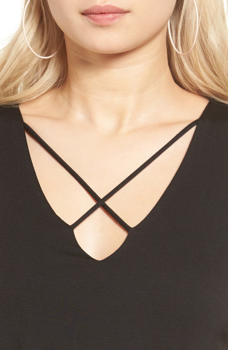 All in Favor Cross Front Maxi Dress, Alternate, color, 