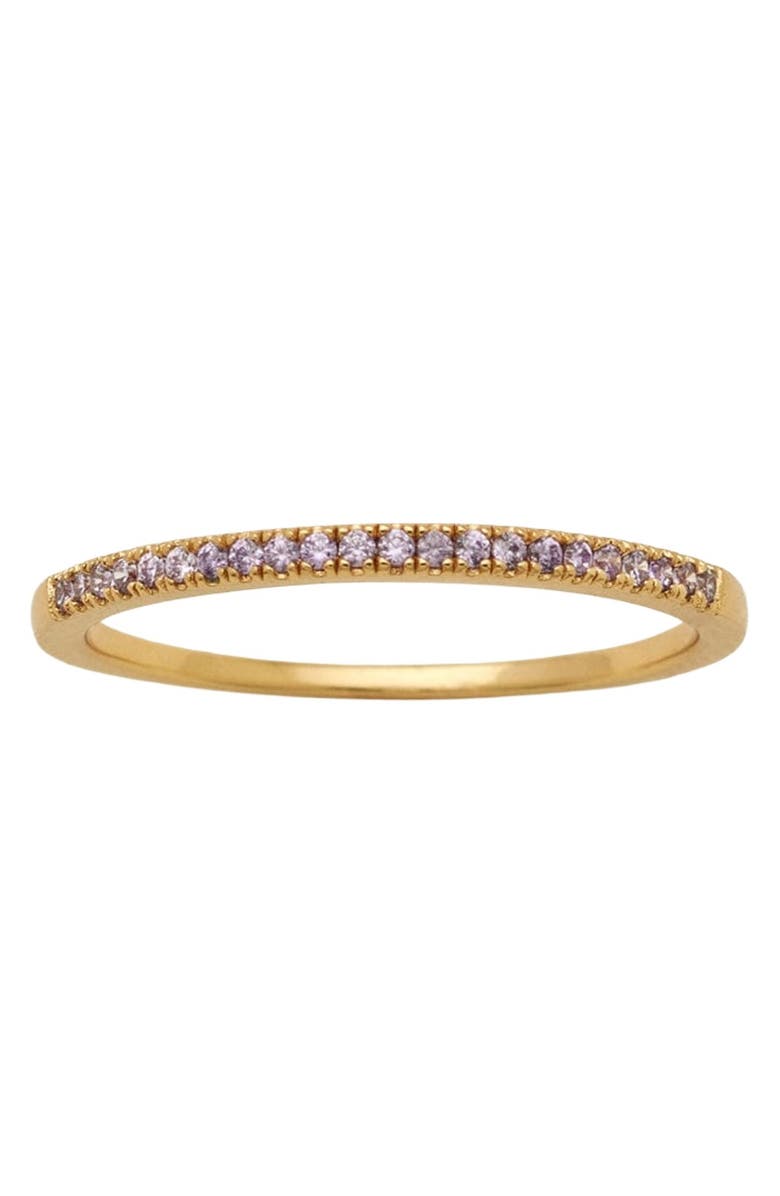 MADE BY MARY Birthstone Stacking Ring, Main, color, Gold Vermeil