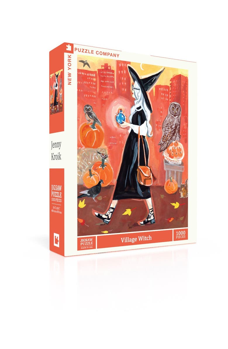 NEW YORK PUZZLE COMPANY Village Witch 1000 Piece Puzzle, Alternate, color, NO COLOR