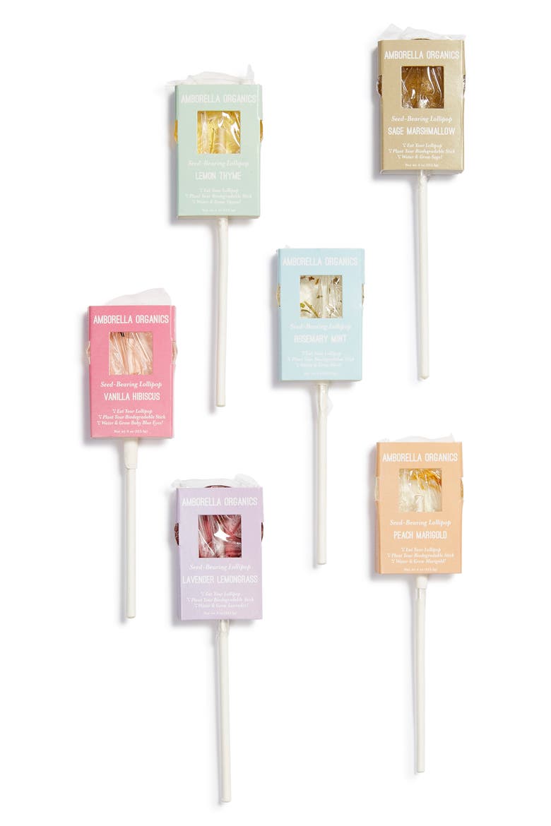 Beginning Garden Essentials 12-Piece Seed Based Lollipop Set, Main, color, WHITE MULTI