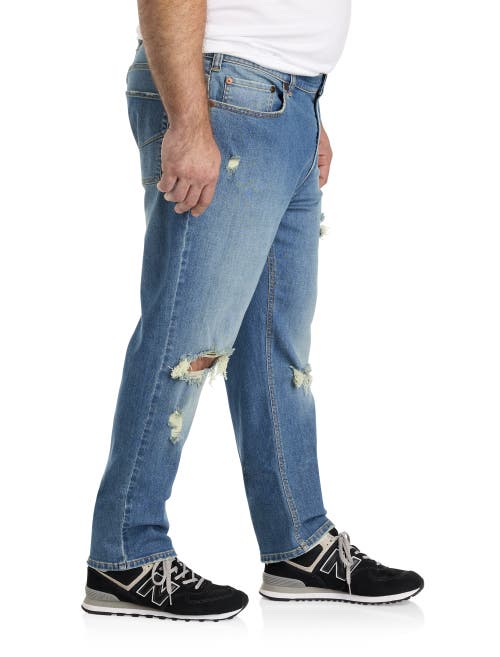 TRUE NATION BY DXL TRUE NATION BY DXL BIG & TALL RIPPED TAPERED-FIT JEANS