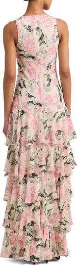 Floral Tiered Gown