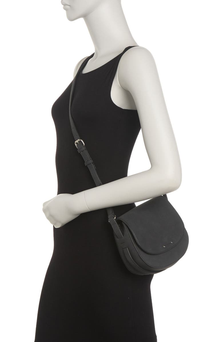 CO LAB Sueded Halfmoon Crossbody Bag, Alternate, color,