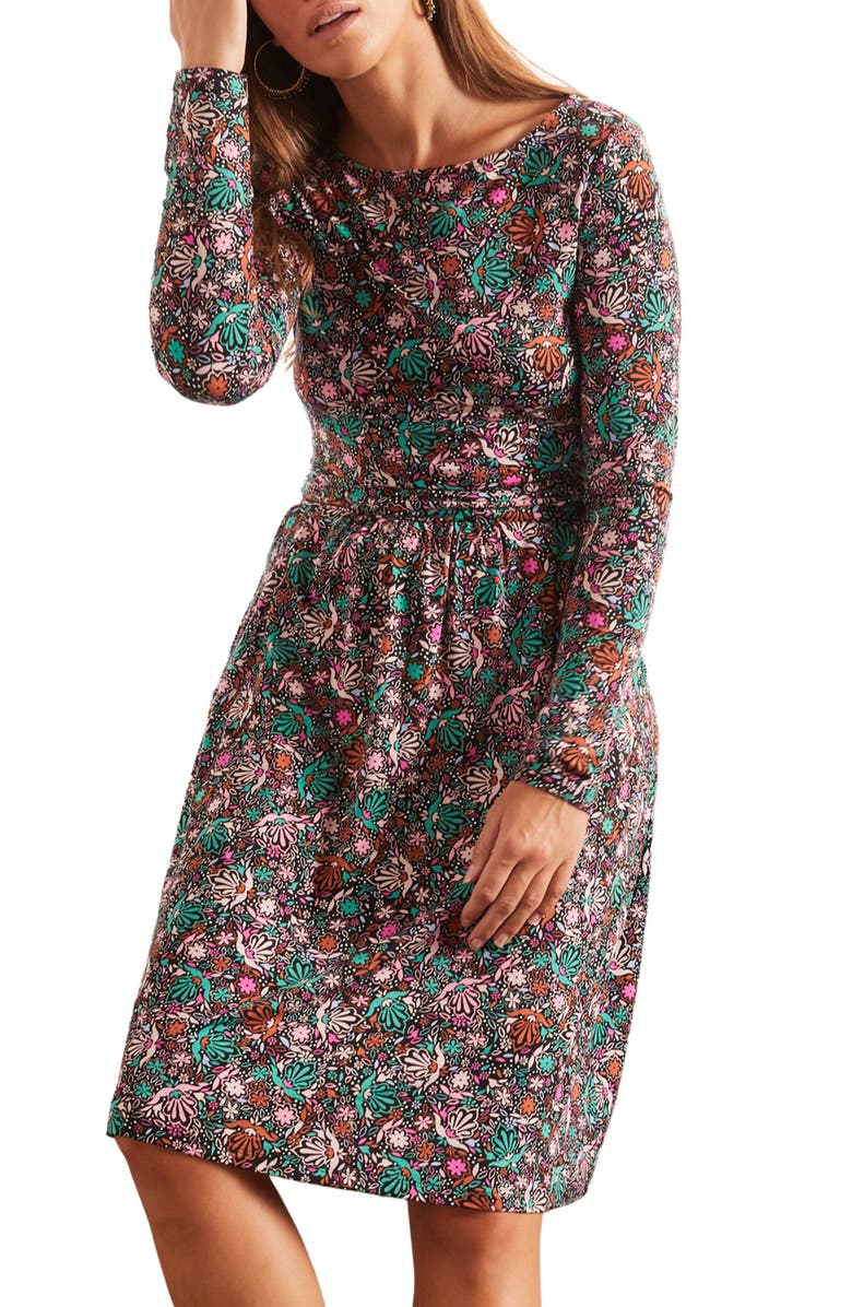 Boden Abigail Long Sleeve Jersey Dress, Main, color,