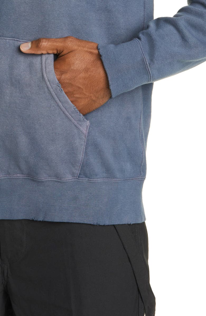 VISVIM Jumbo Uneven Dye Pullover Hoodie, Alternate, color, 